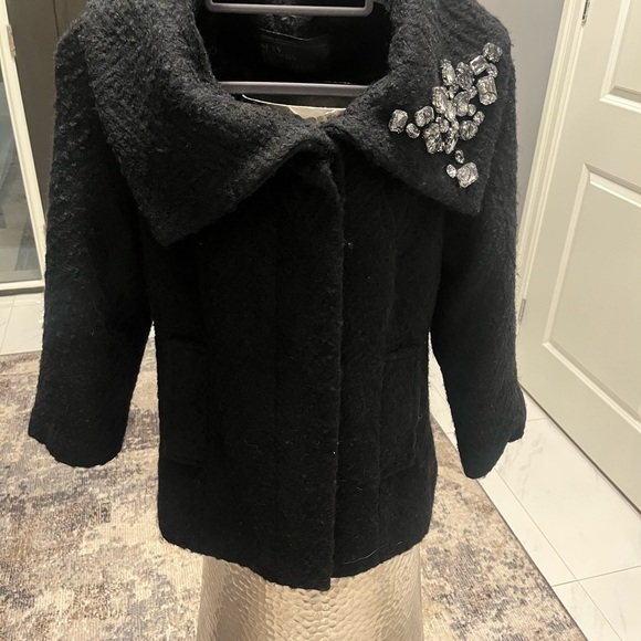 Urban 💎Behaviour 💎black bejewelled winter 💎 dressy jacket size small💎 - Picture 15 of 17